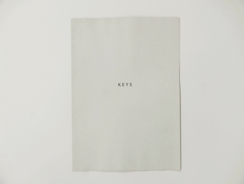 Keys 6 pages 21 x 30 cm b/w photocopy 50 prints 20