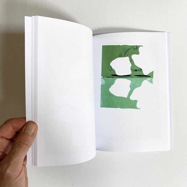 GREEN after a poem by Carl Andre 33 pages 15 x 21 