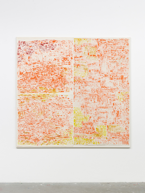 Untitled 2024 acrylic on linen 160 x 165 cm