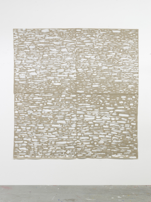 Untitled 2024 acrylic on linen 205 x 202  cm