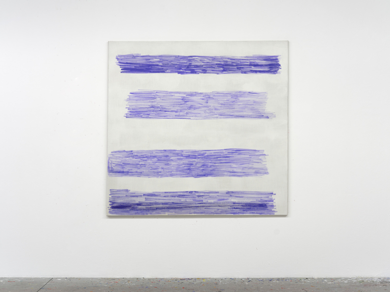 Untitled 2025 acrylic on linen 160 × 155 cm