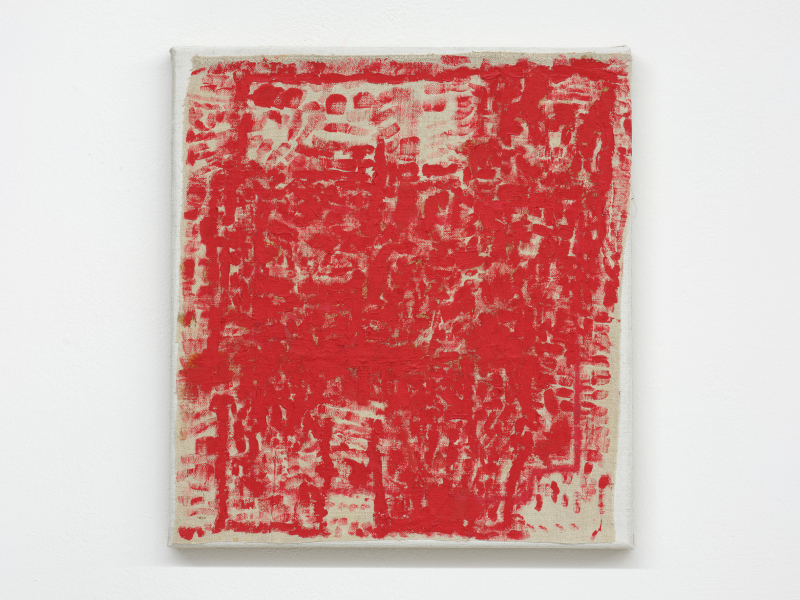 Untitled 2025 acrylic on linen &collage on linen 3