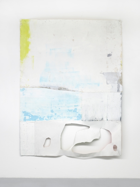 Untitled, 2019 acrylic, paper on canvas 220 x 163 